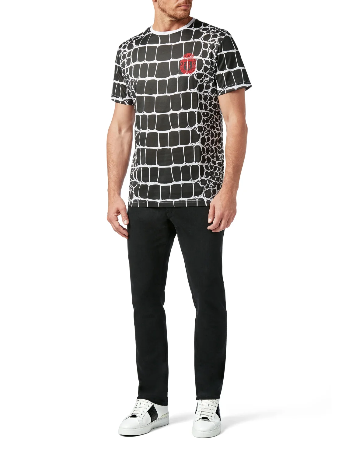 T-shirt Round Neck SS Crest, цвет: Черный