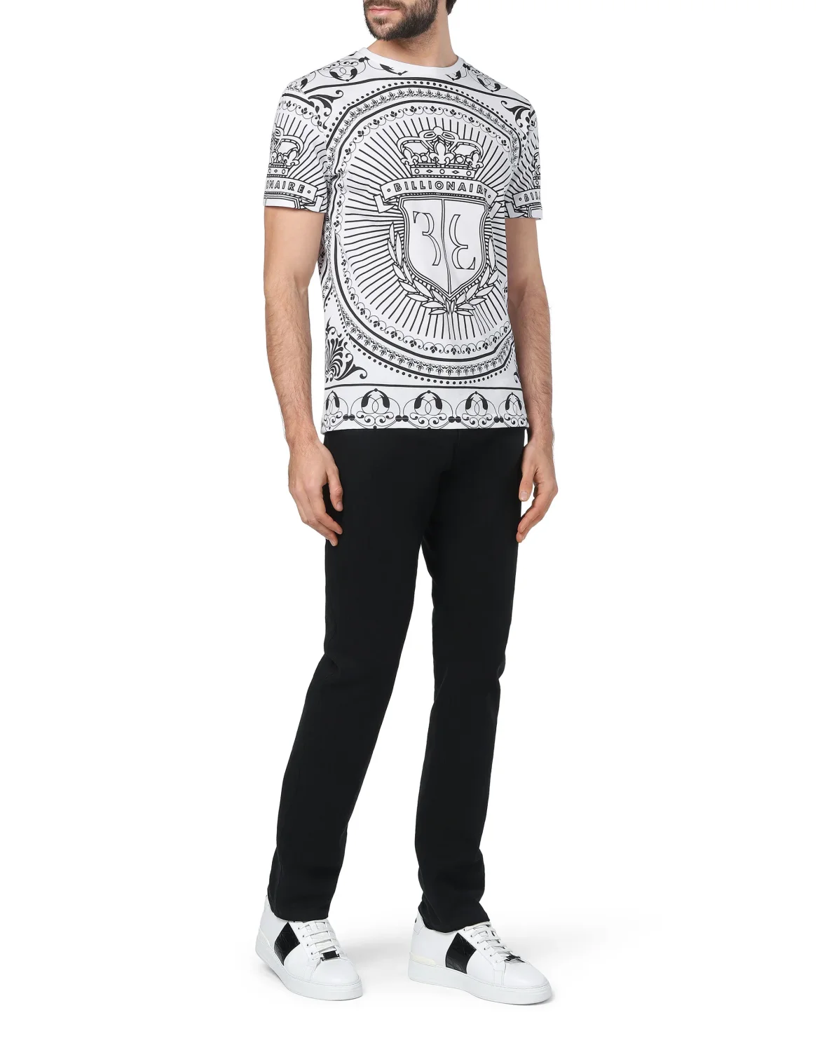 T-shirt Round Neck SS Baroque, цвет: Белый