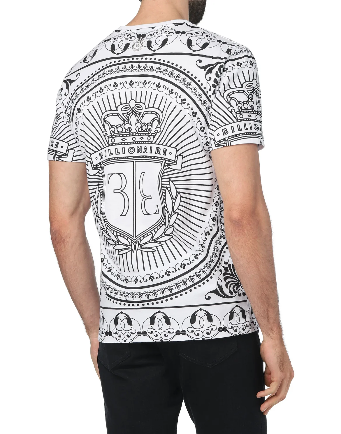 T-shirt Round Neck SS Baroque, цвет: Белый