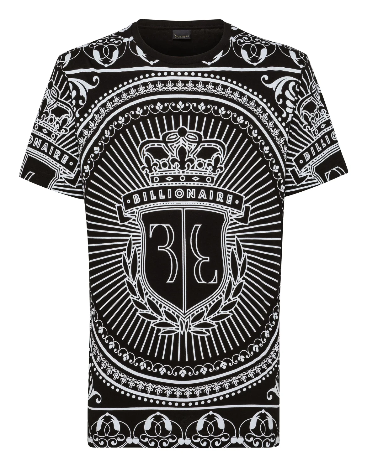 T-shirt Round Neck SS Baroque, цвет: Черный