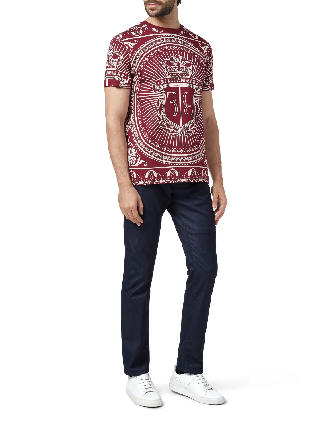 T-shirt Round Neck SS Baroque, цвет: Красный