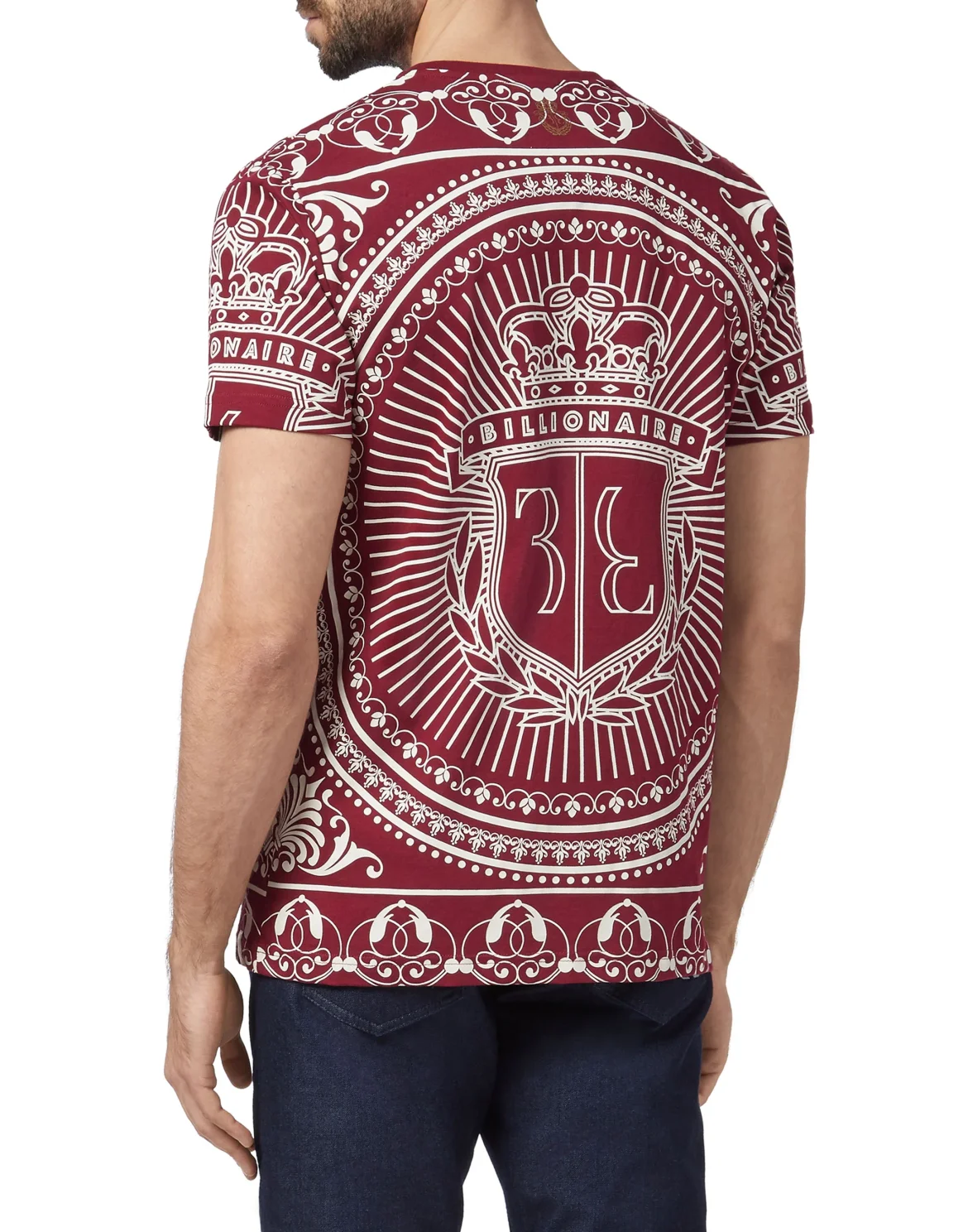 T-shirt Round Neck SS Baroque, цвет: Красный