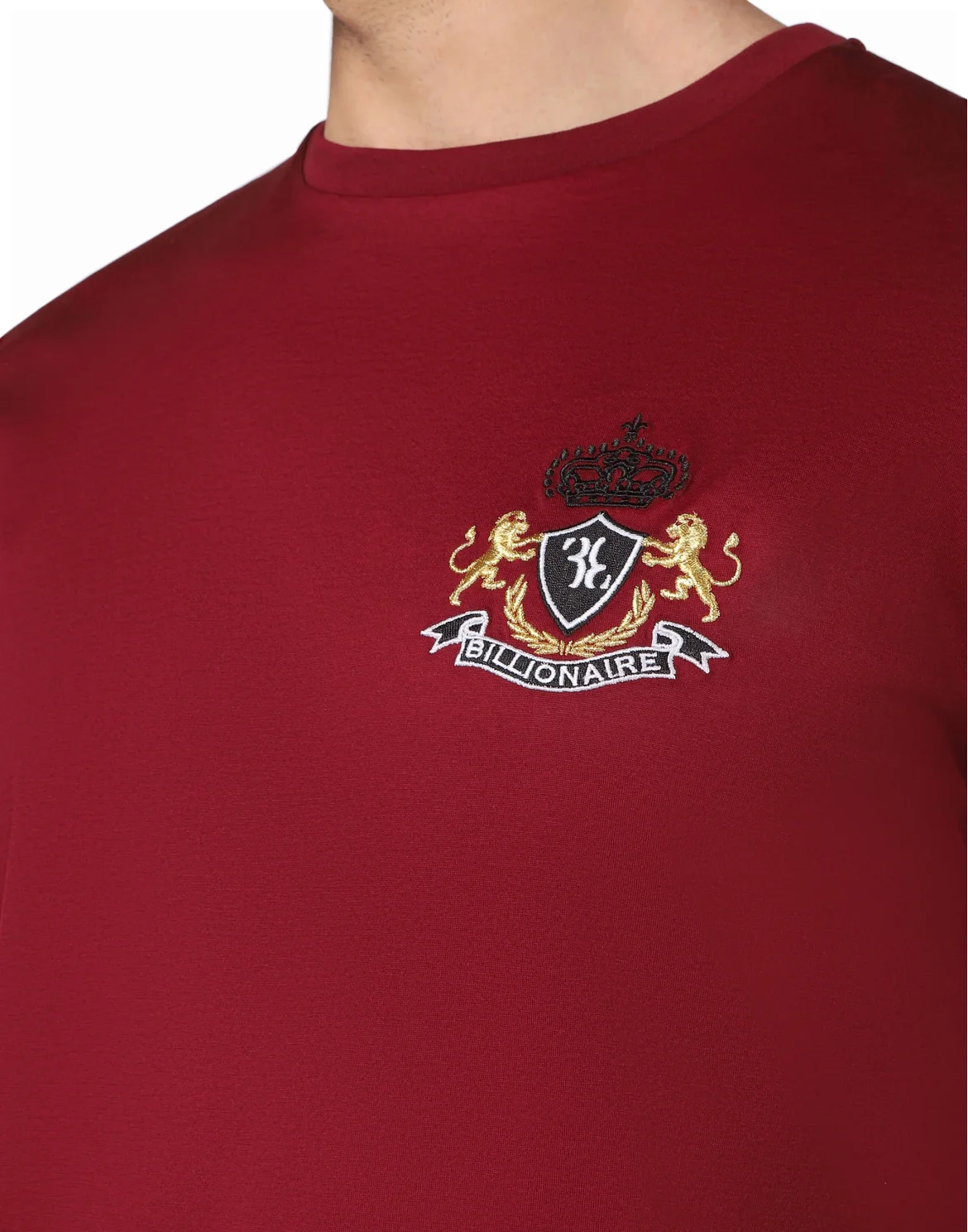 T-shirt Round Neck SS Double Lion, цвет: Красный