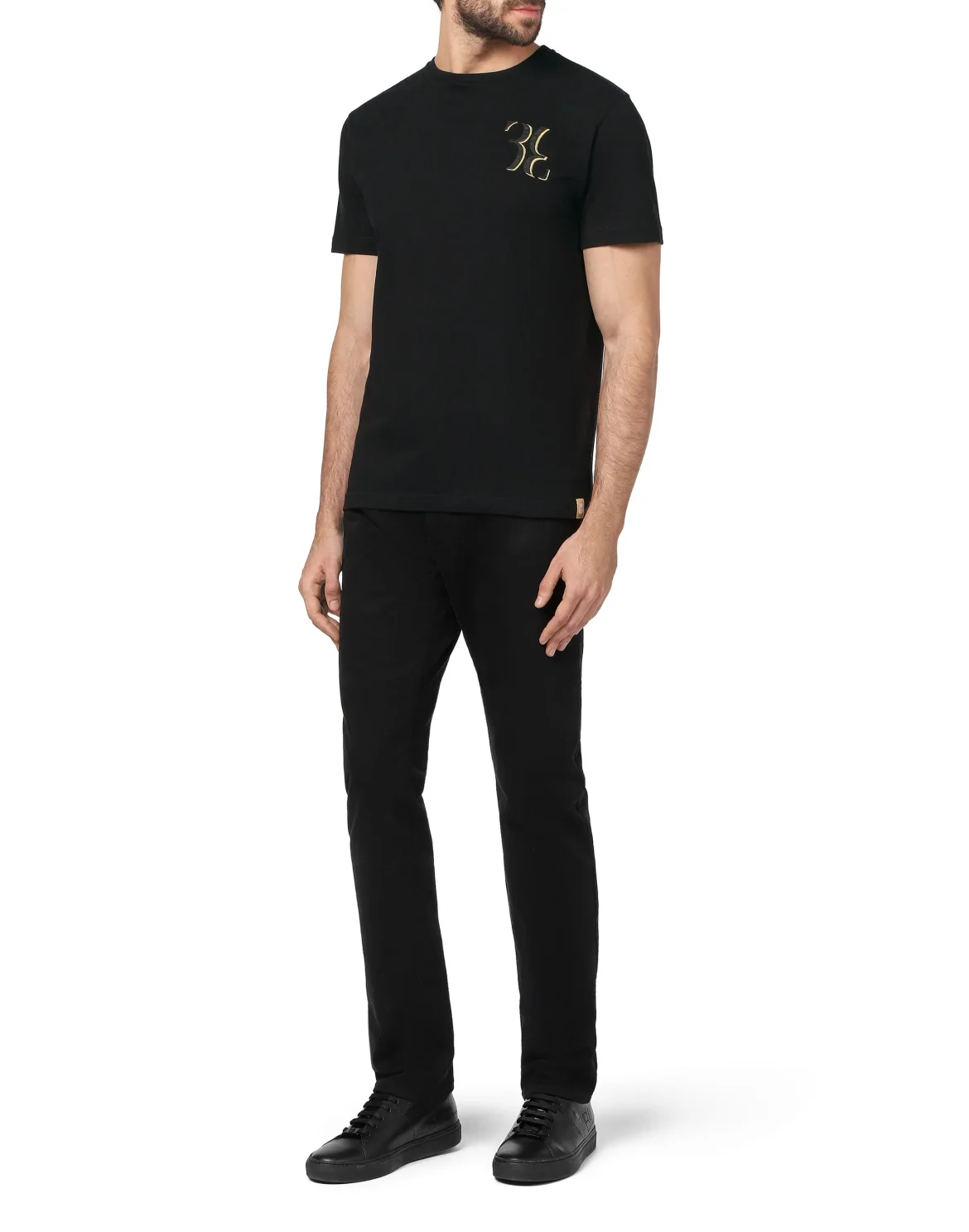 T-shirt Round Neck SS Double B, цвет: Черный