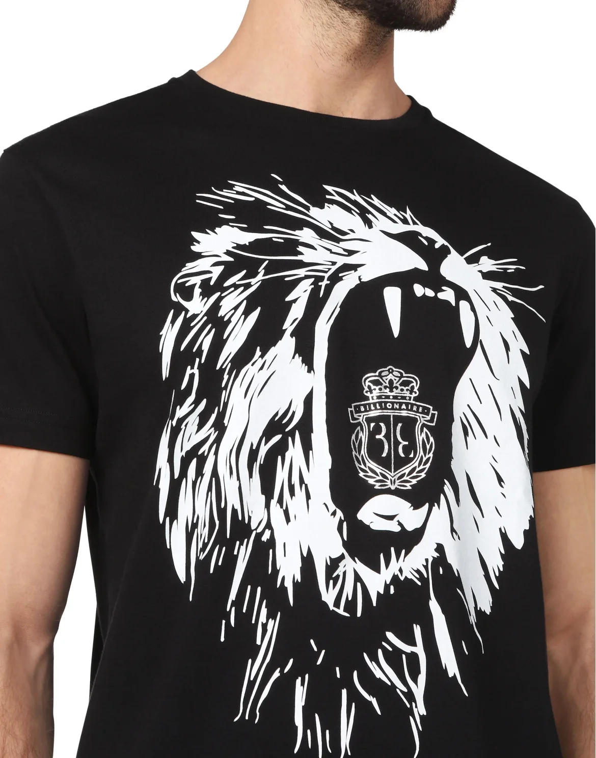 T-shirt Round Neck SS Lion, цвет: Черный