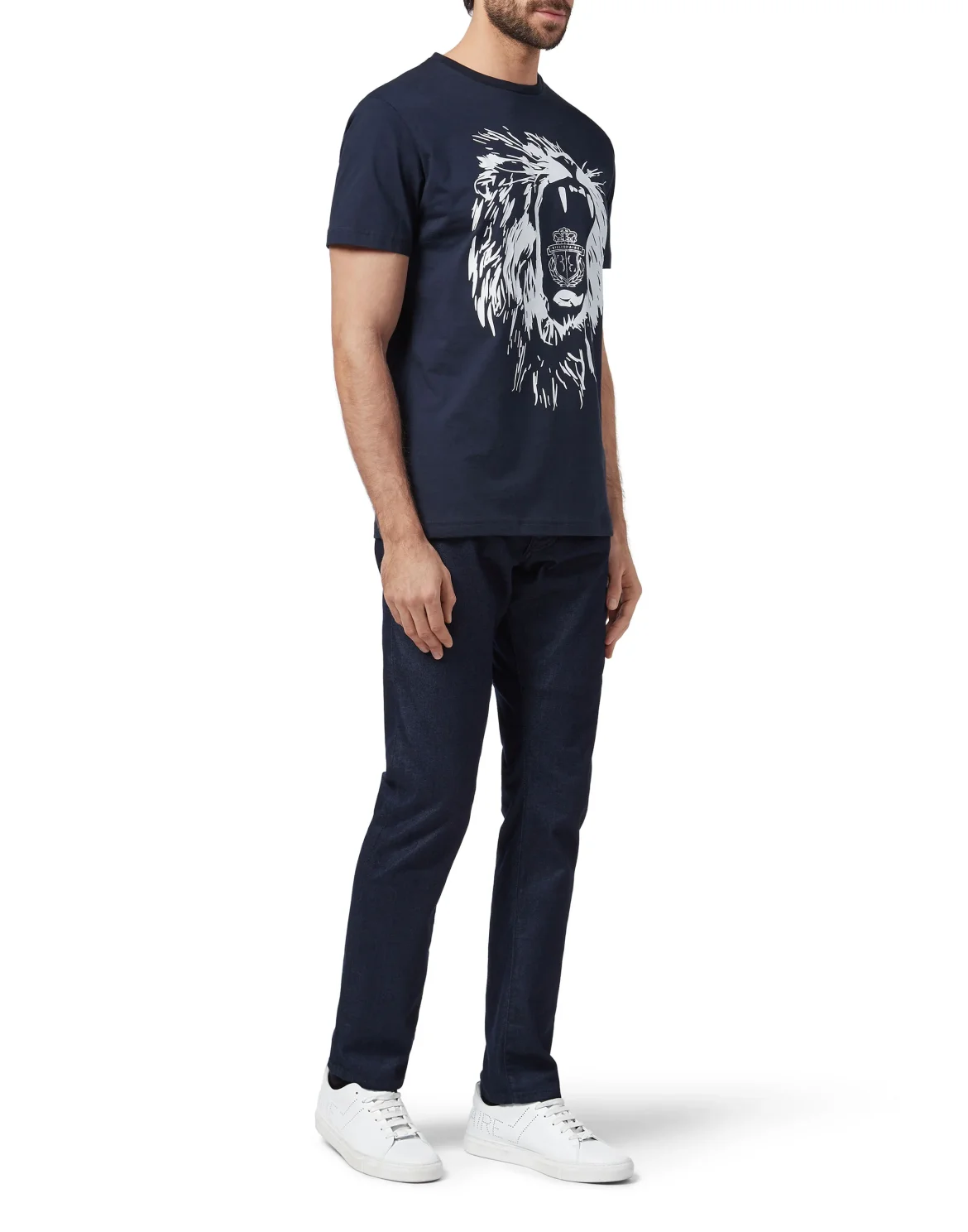 T-shirt Round Neck SS Lion, цвет: Синий