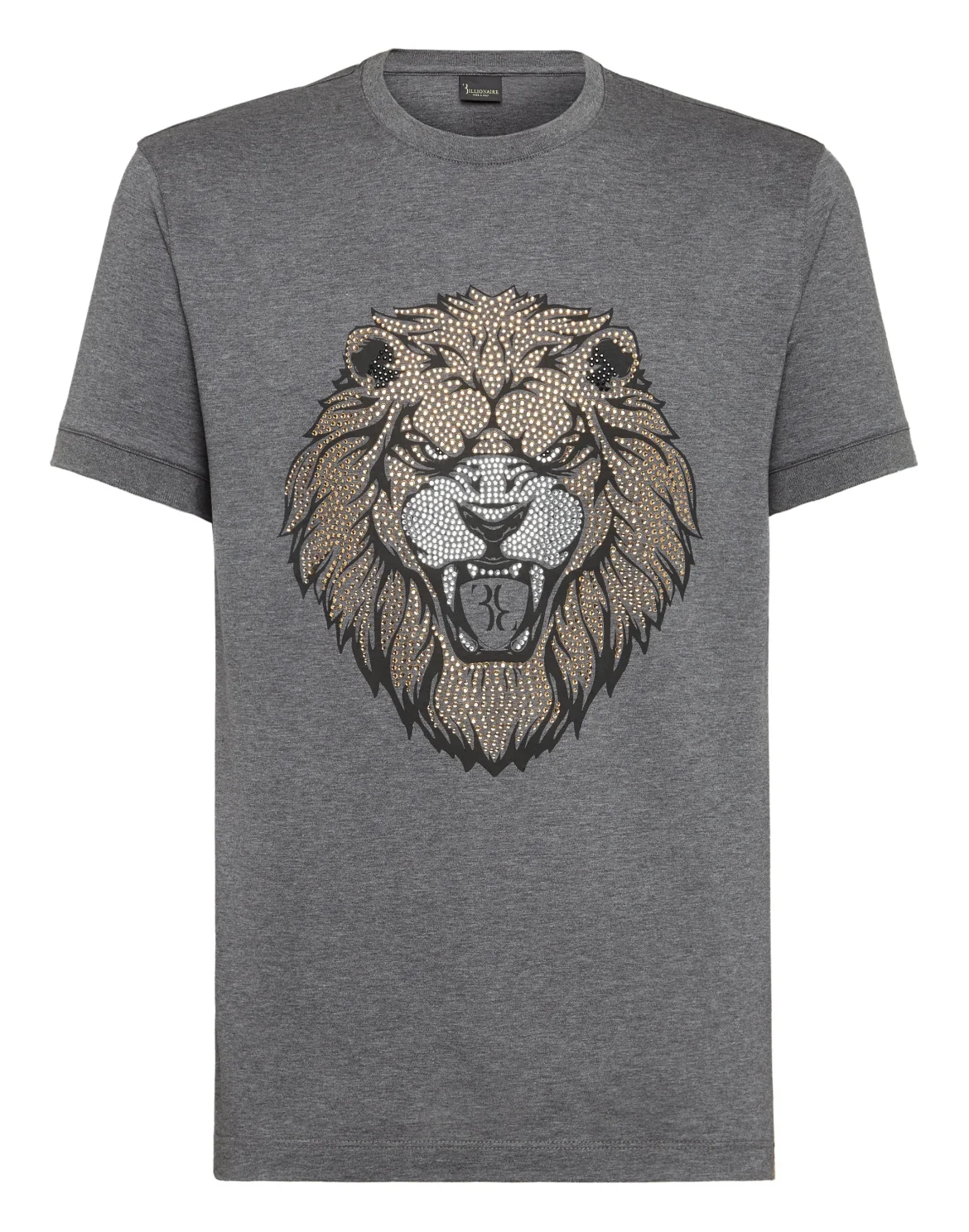 T-shirt Round Neck SS Lion, цвет: Серый