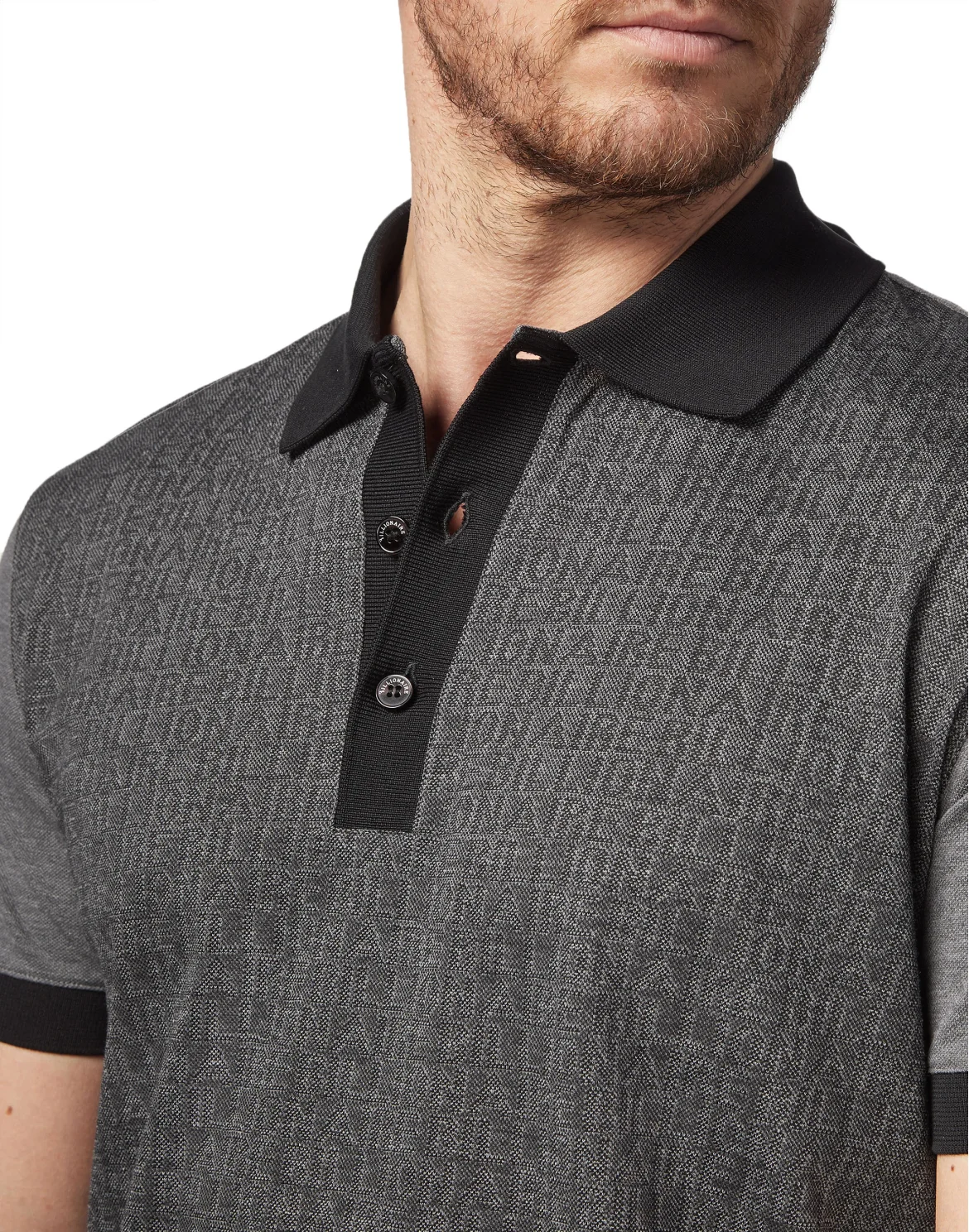 Polo shirt SS All over BB, цвет: Серый
