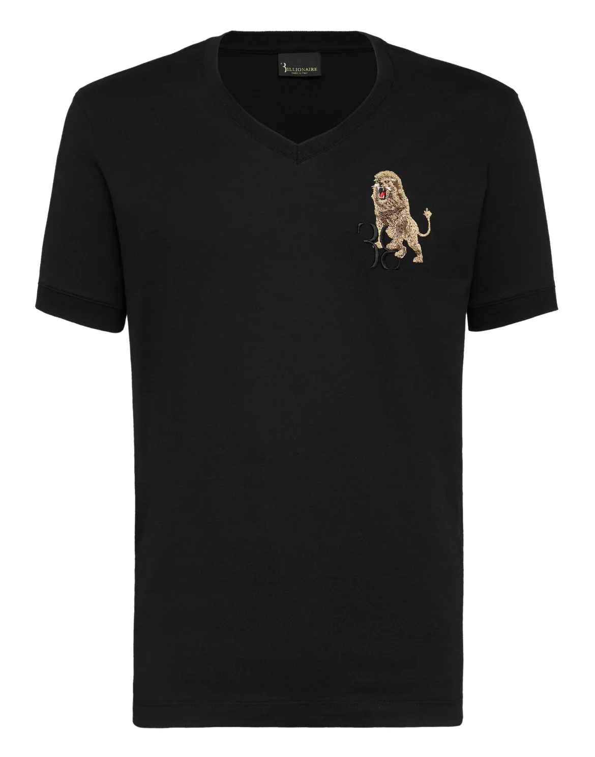 T-shirt V-Neck SS Lion, цвет: Черный