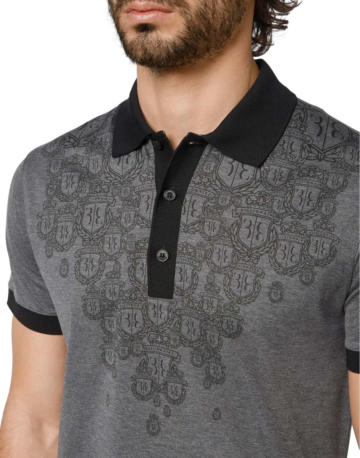 Polo shirt SS Crest, цвет: Серый
