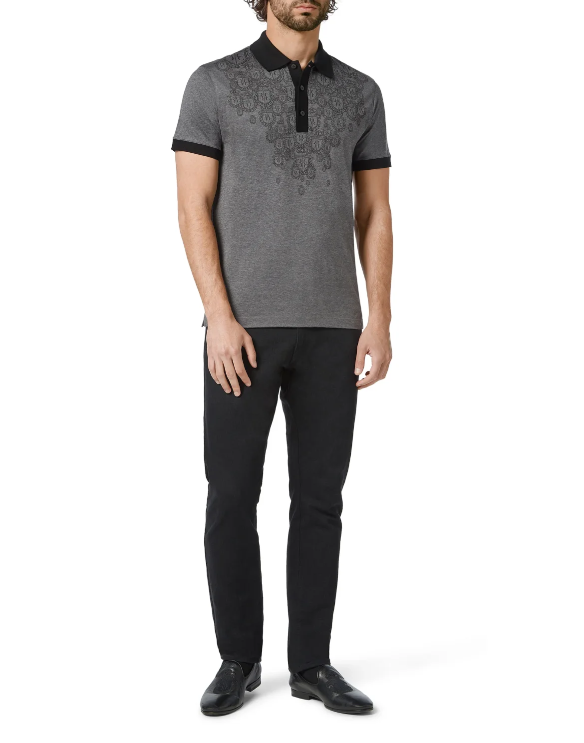Polo shirt SS Crest, цвет: Серый