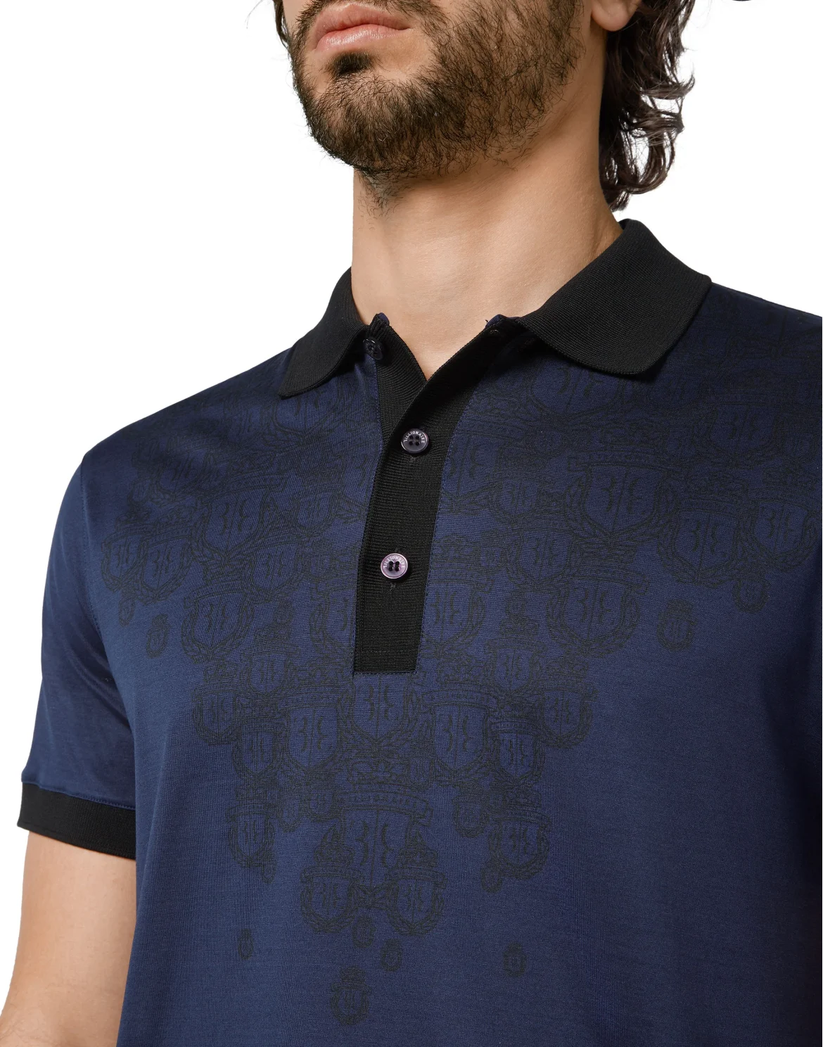 Polo shirt SS Crest, цвет: Синий