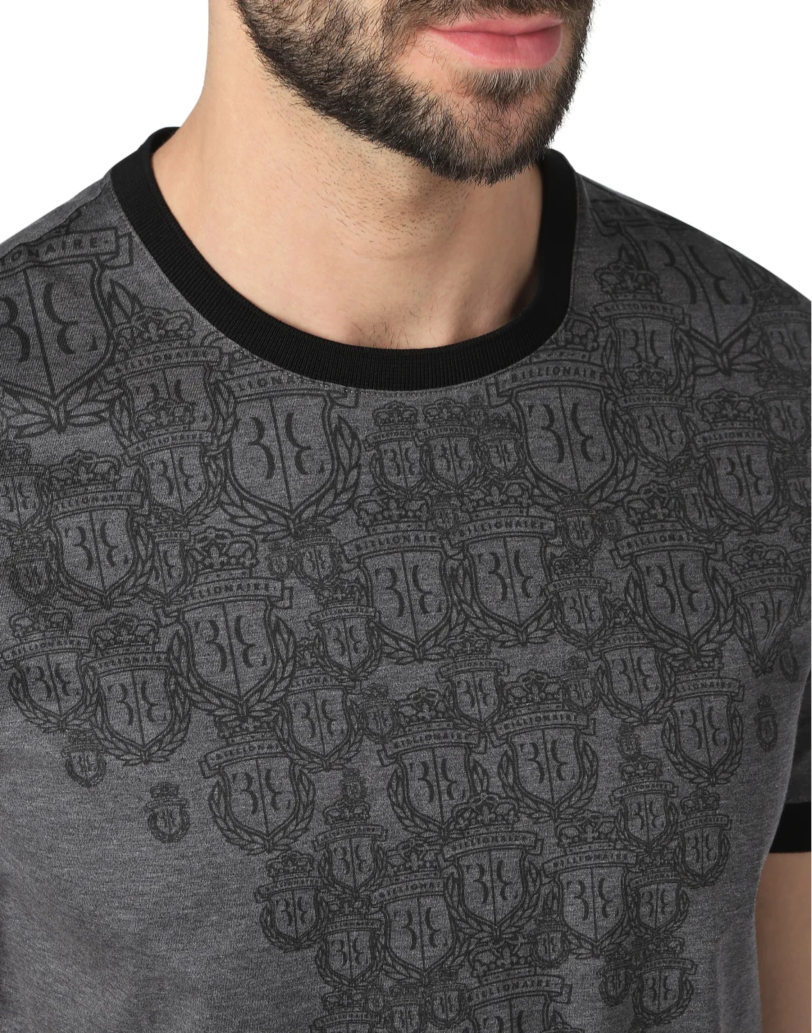 T-shirt Round Neck SS Crest, цвет: Серый