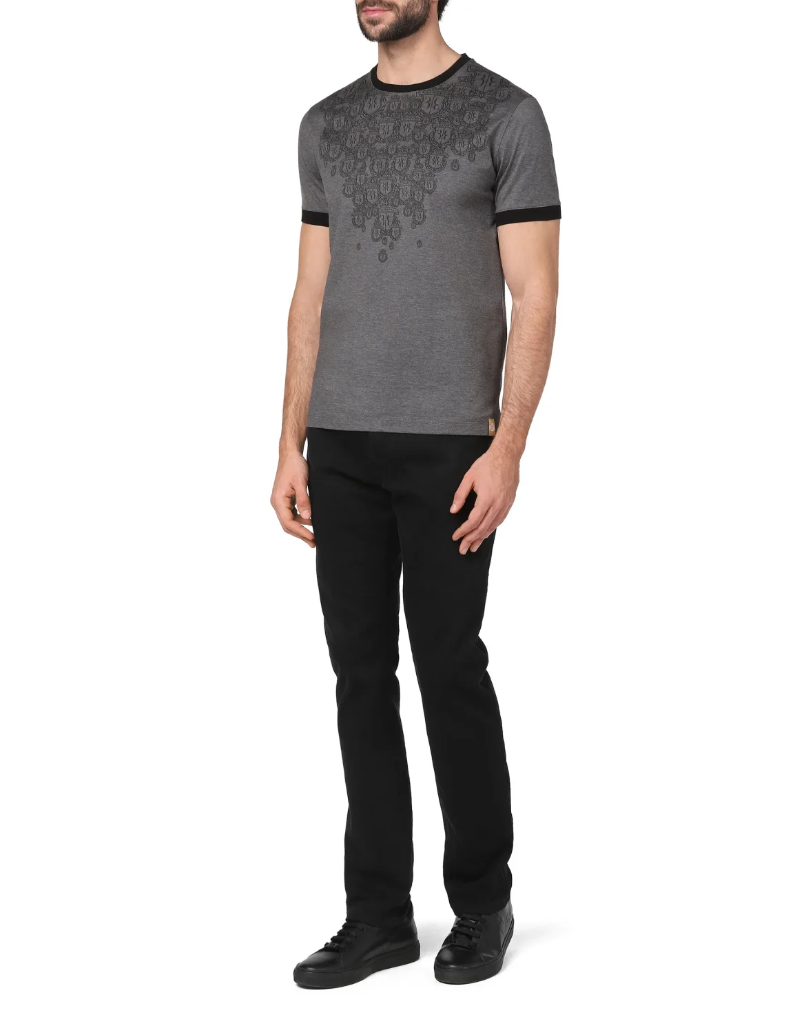 T-shirt Round Neck SS Crest, цвет: Серый