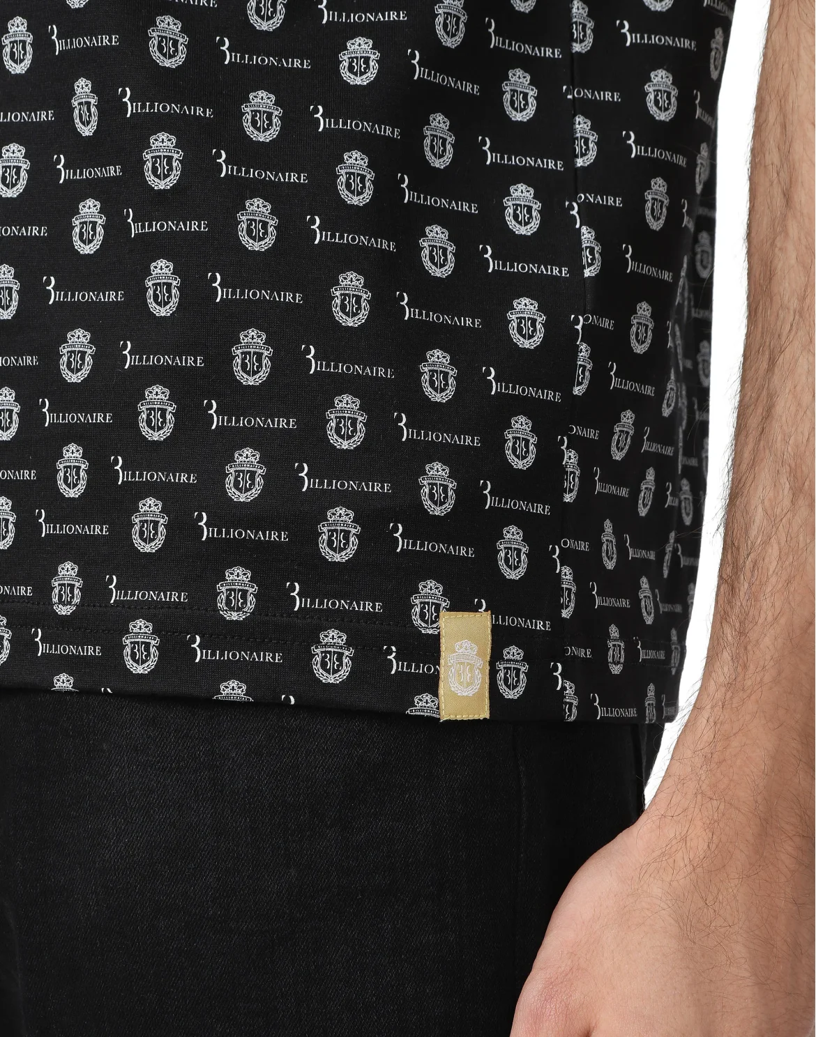 T-shirt Round Neck SS Crest, цвет: Черный