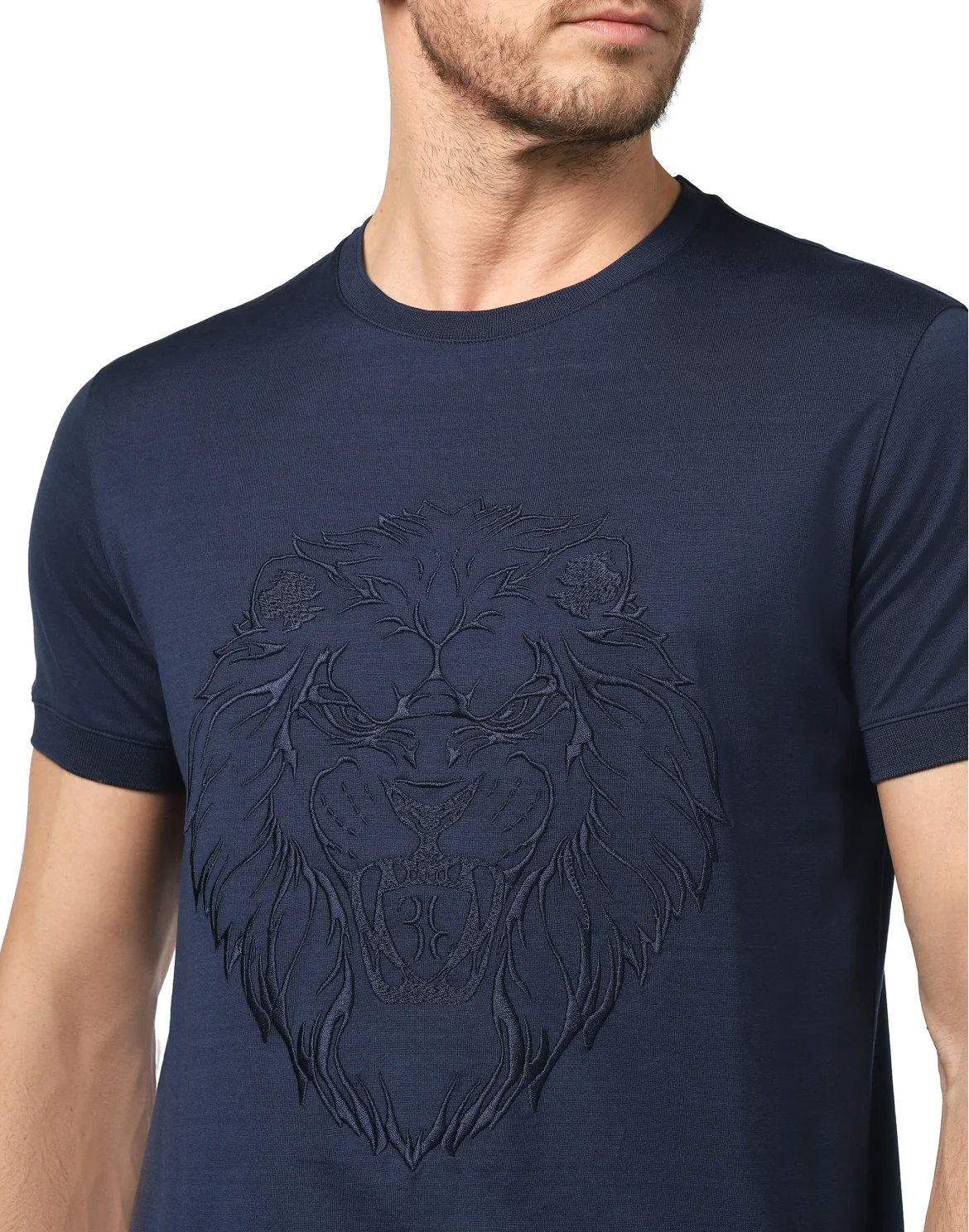 T-shirt Round Neck SS Lion, цвет: Синий