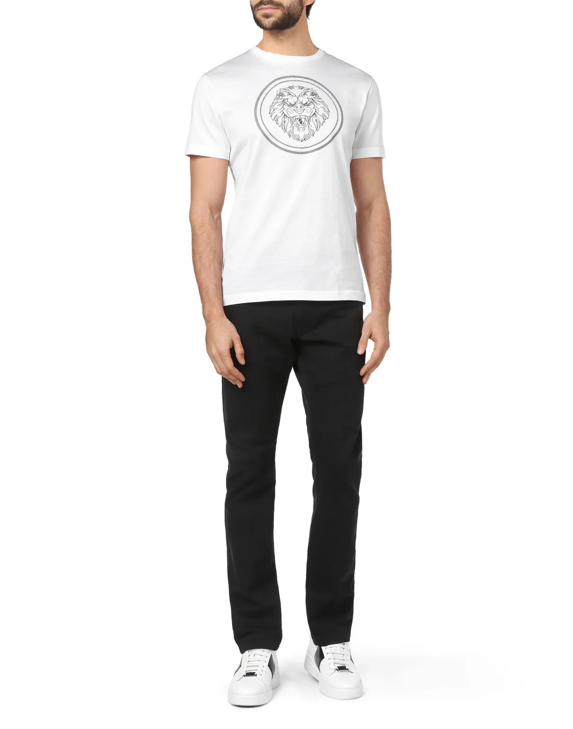 T-shirt Round Neck SS Lion, цвет: Белый