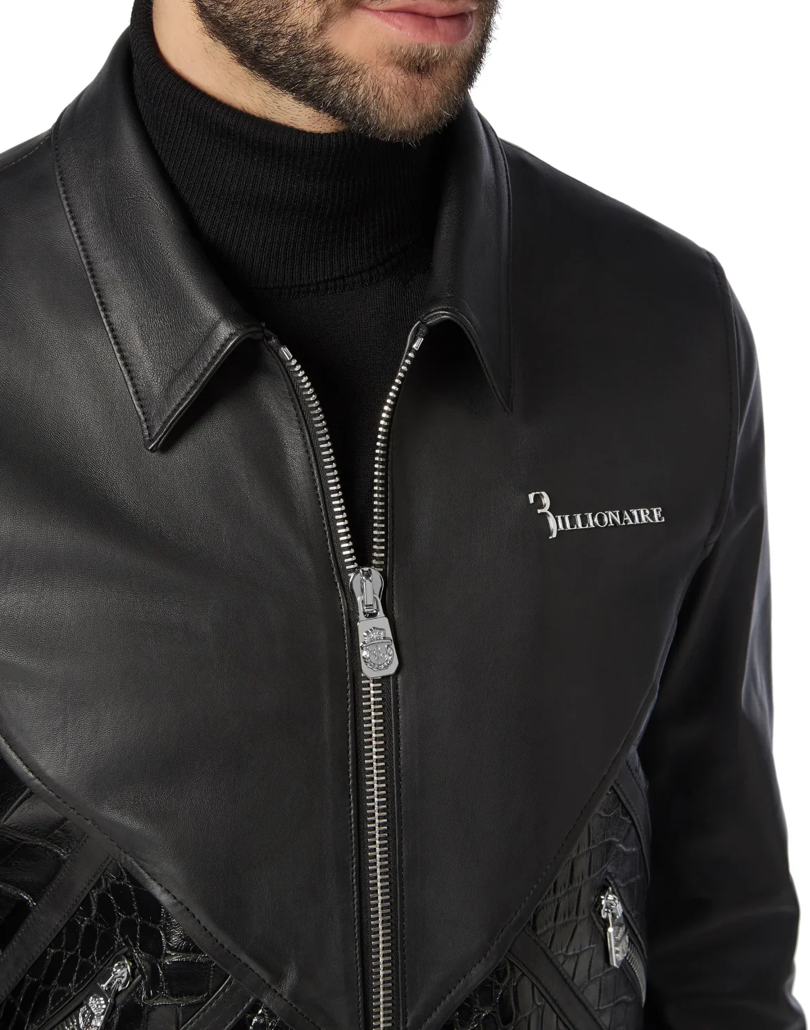 Leather Bomber Luxury, цвет: Черный