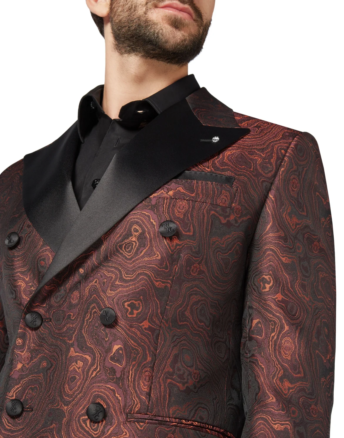 Blazer Super Slim Fit Marbled, цвет: Оранжевый