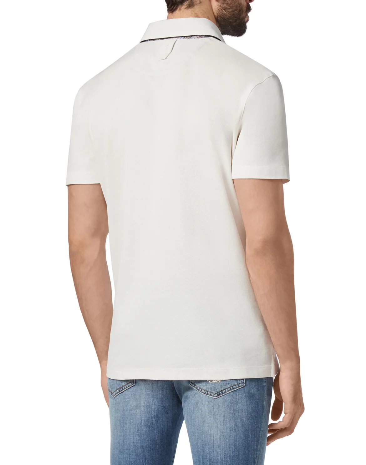 Polo shirt SS Paisley, цвет: Белый