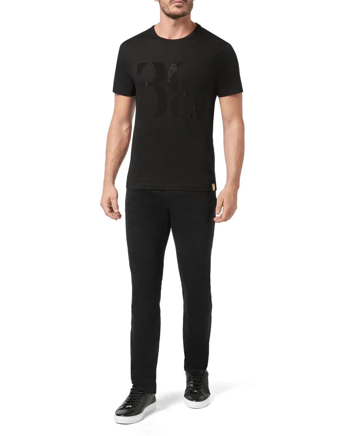 T-shirt Round Neck SS Double B, цвет: Черный