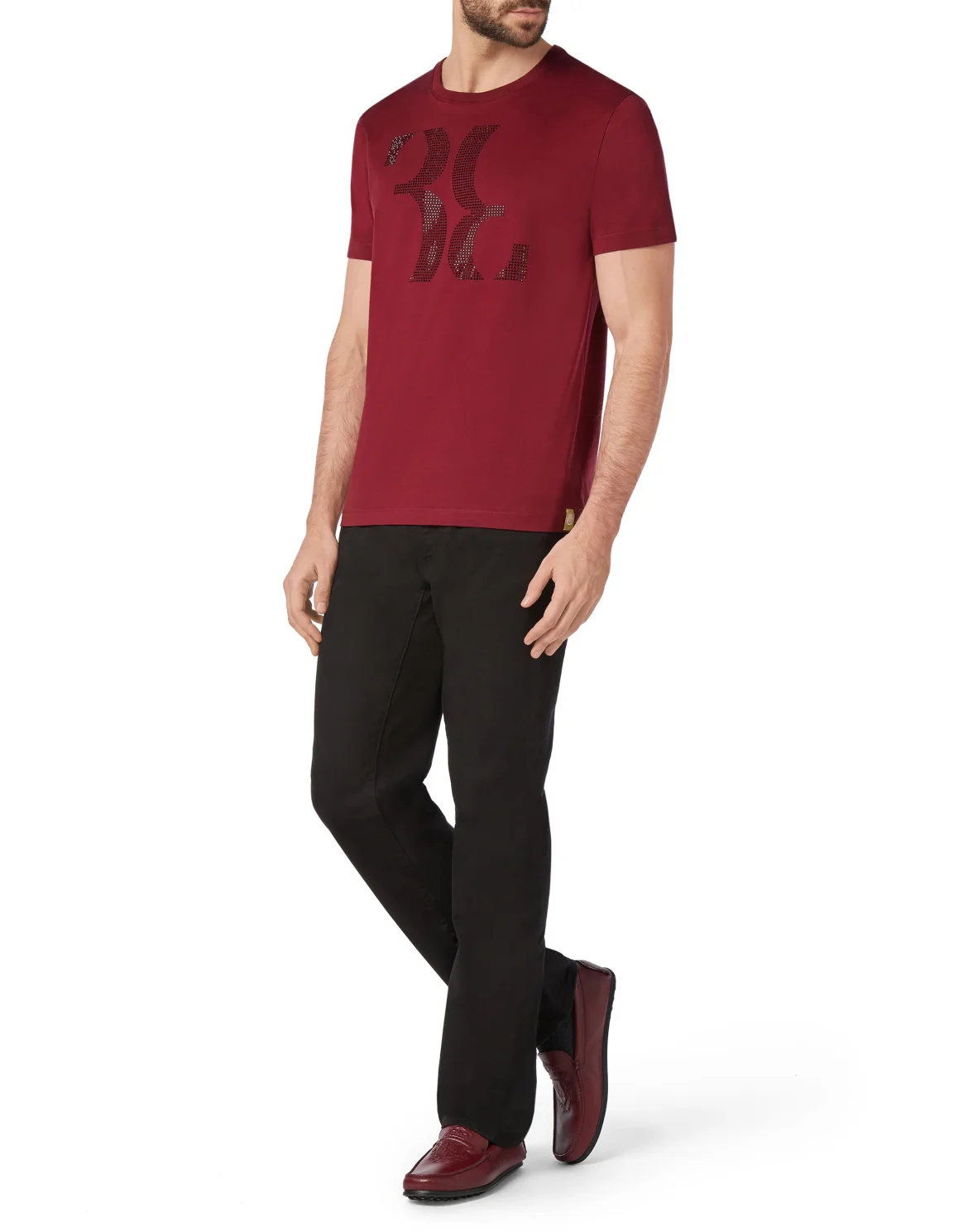 T-shirt Round Neck SS Double B, цвет: Красный