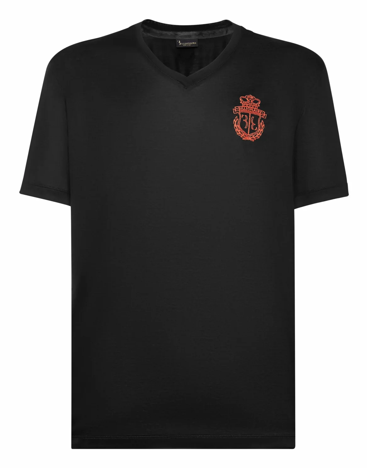 T-shirt V-Neck SS Crest, цвет: Черный