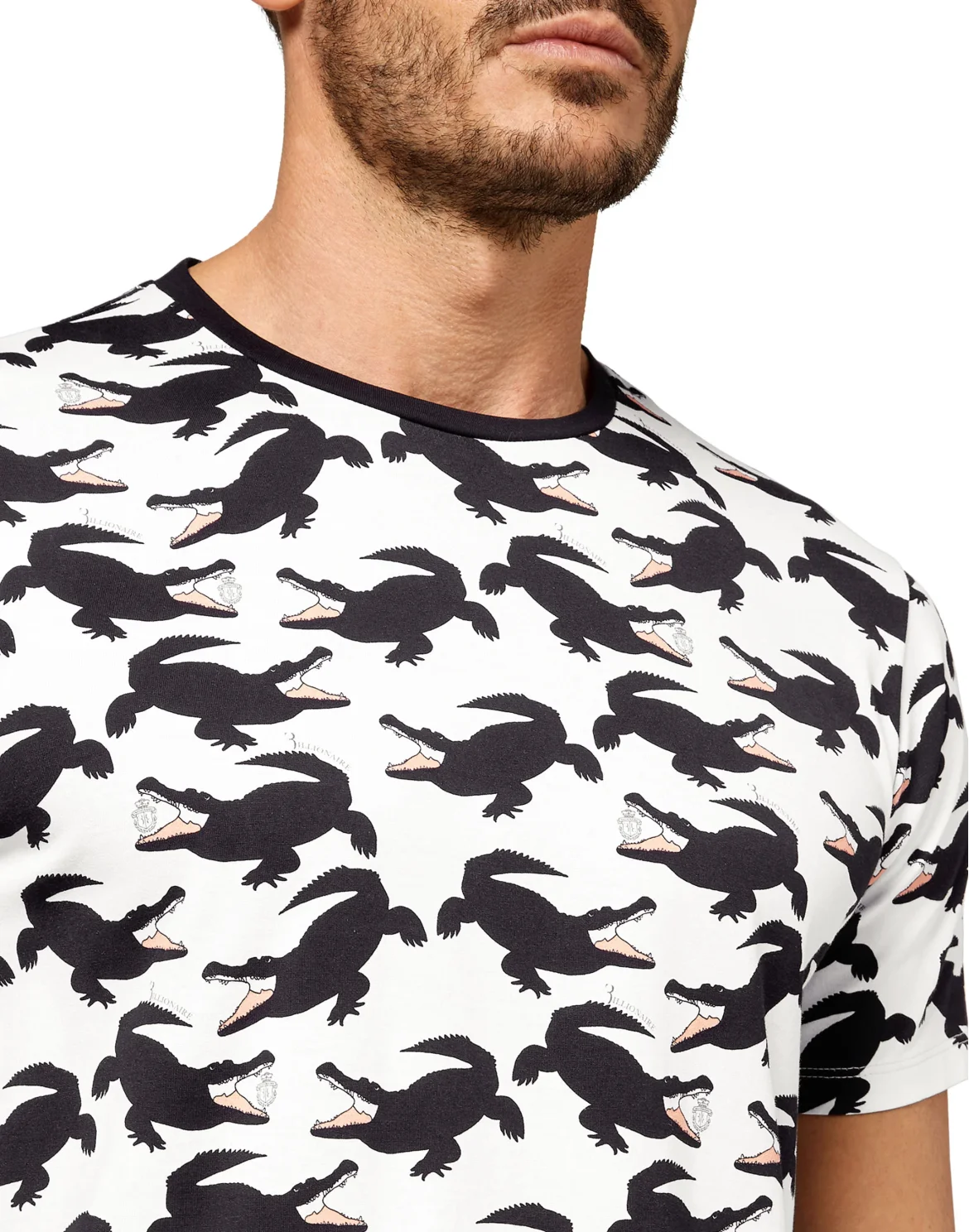 T-shirt Round Neck SS All over print Crocodile, цвет: Синий