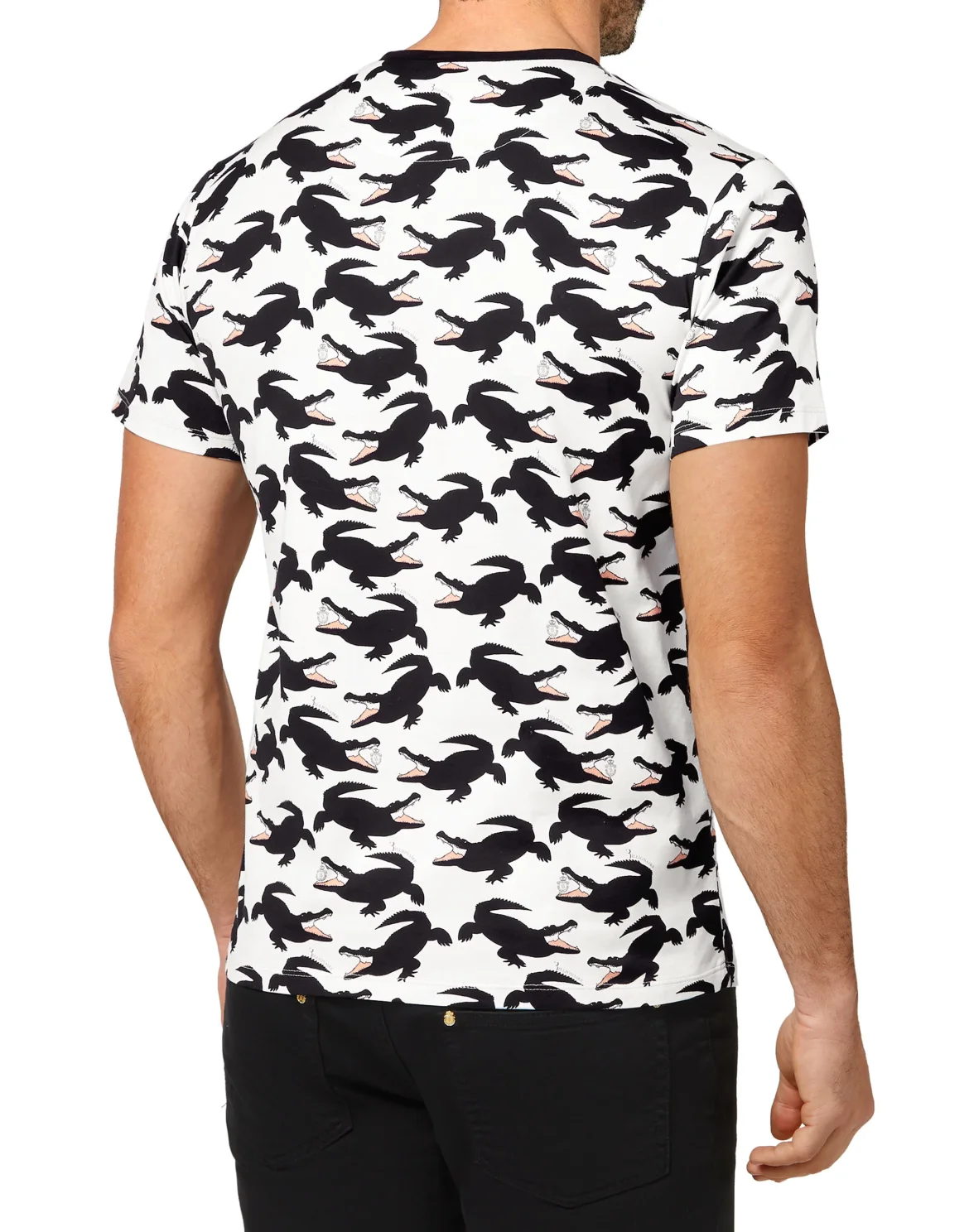 T-shirt Round Neck SS All over print Crocodile, цвет: Синий