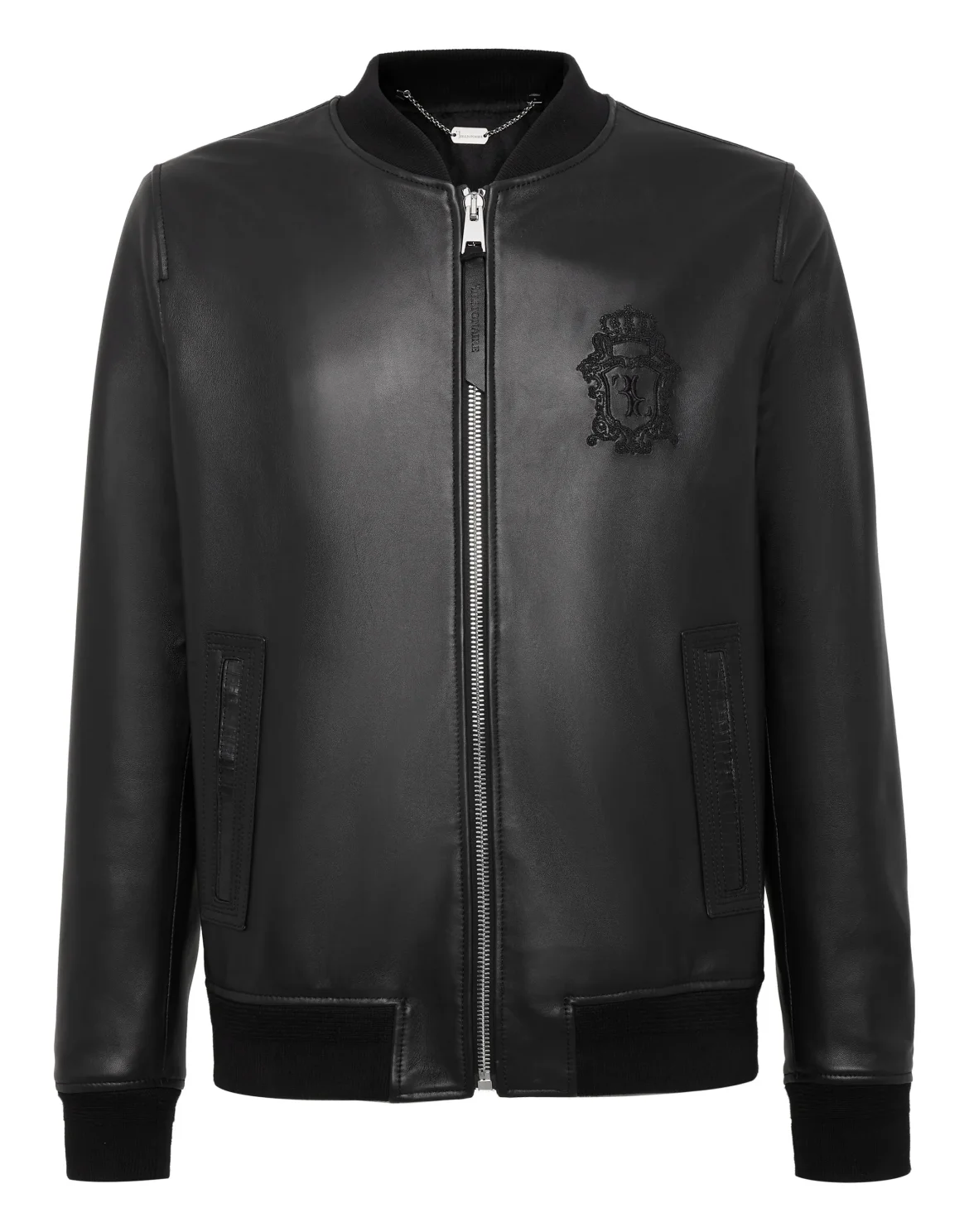 Leather Bomber, цвет: Черный