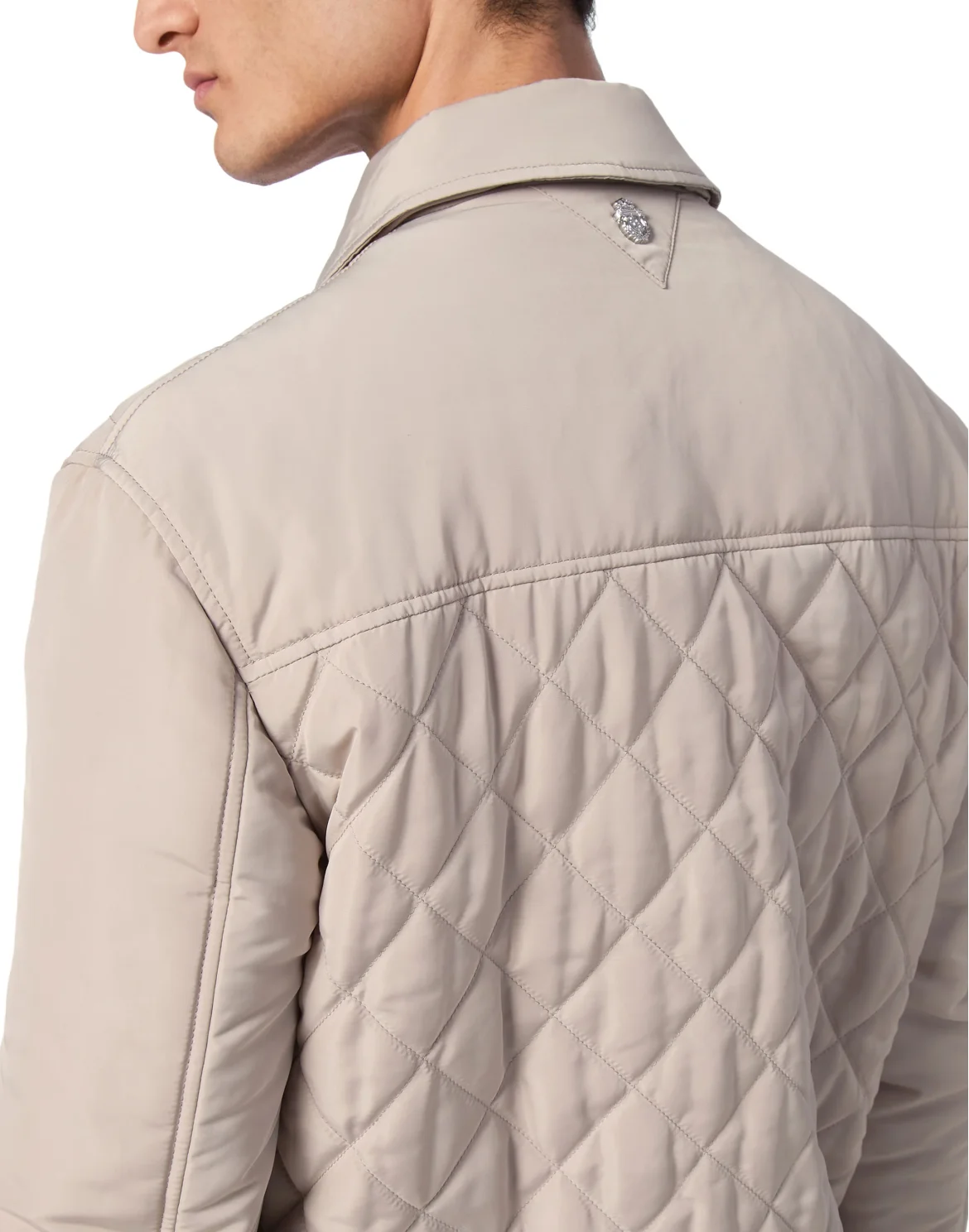 Nylon Quilted Jacket, цвет: Бежевый