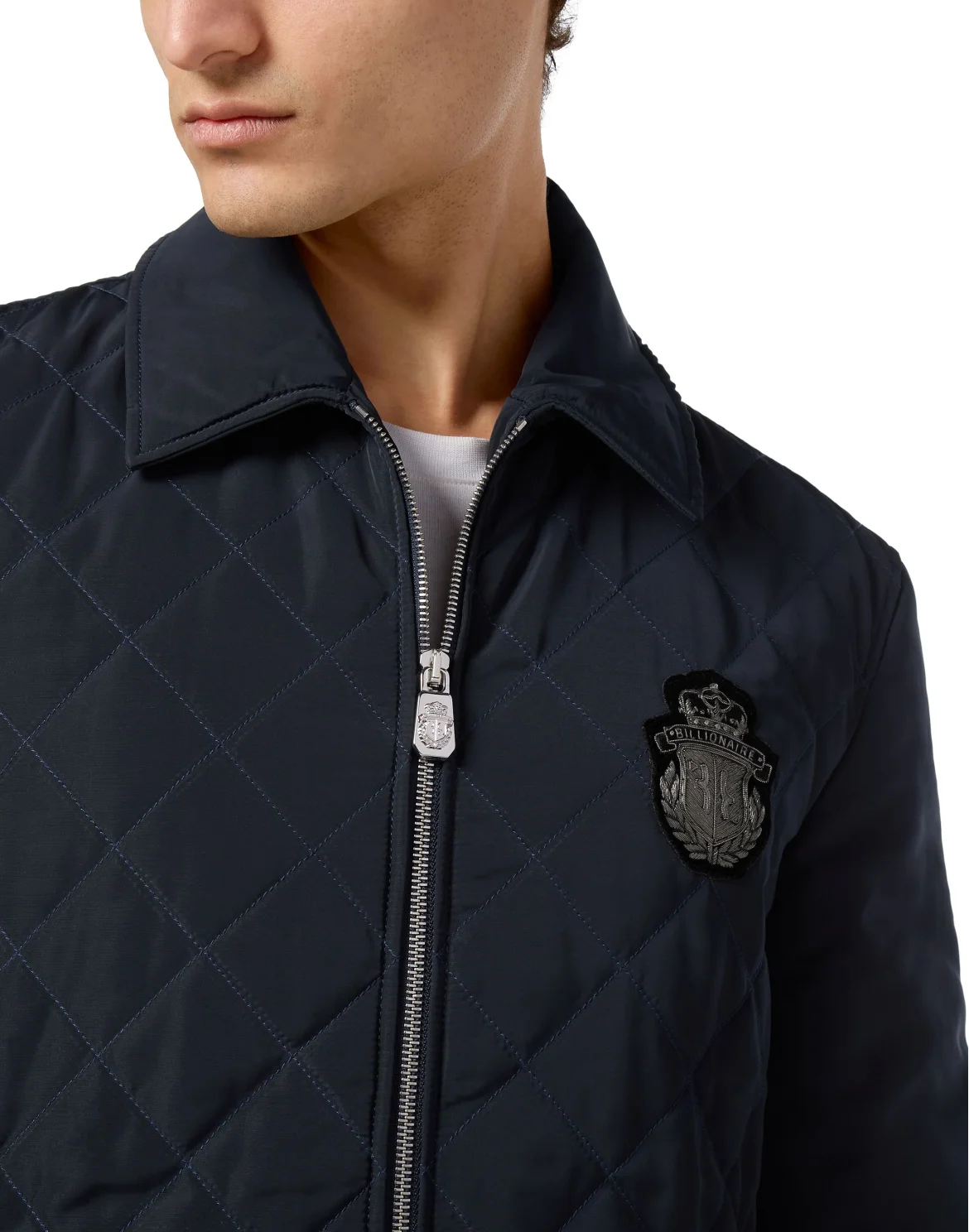 Nylon Quilted Jacket, цвет: Синий