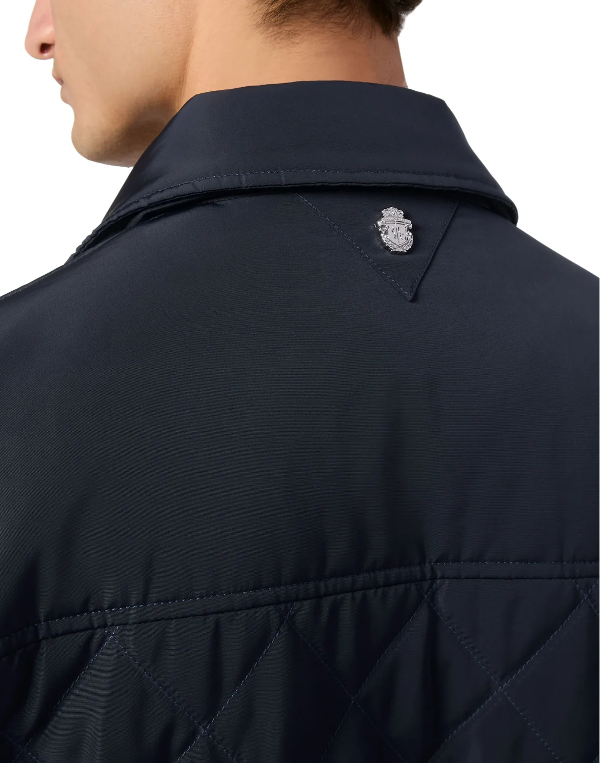 Nylon Quilted Jacket, цвет: Синий