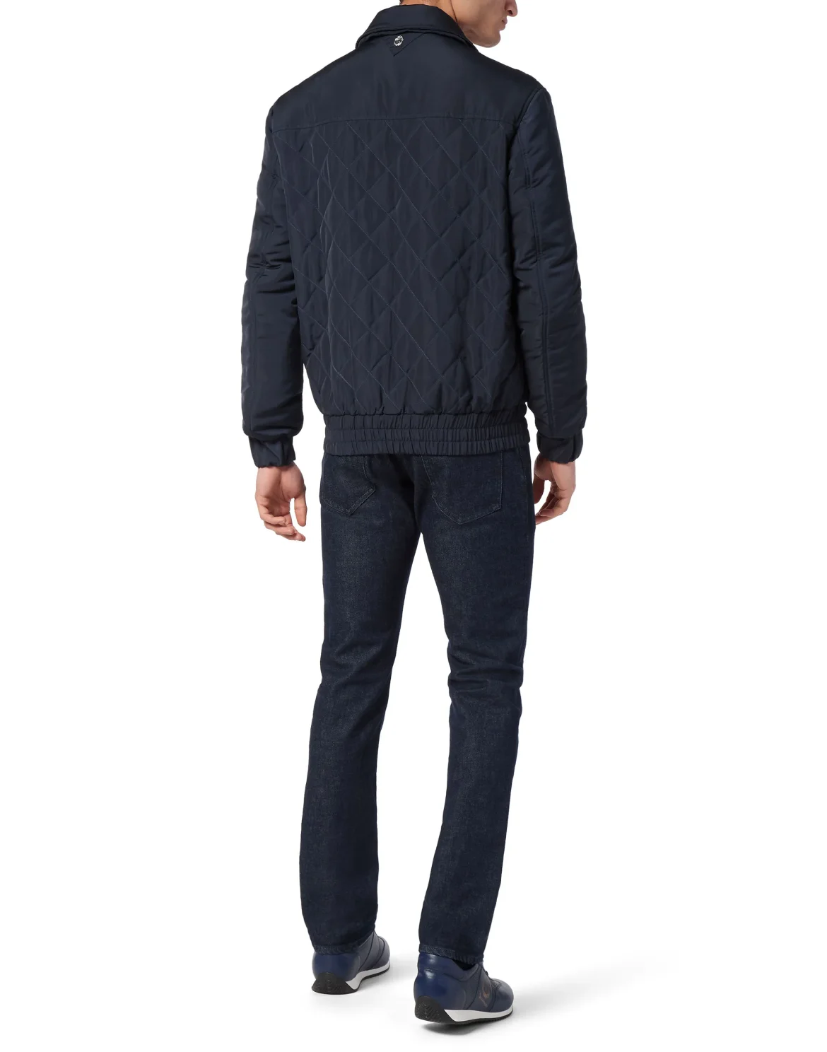 Nylon Quilted Jacket, цвет: Синий