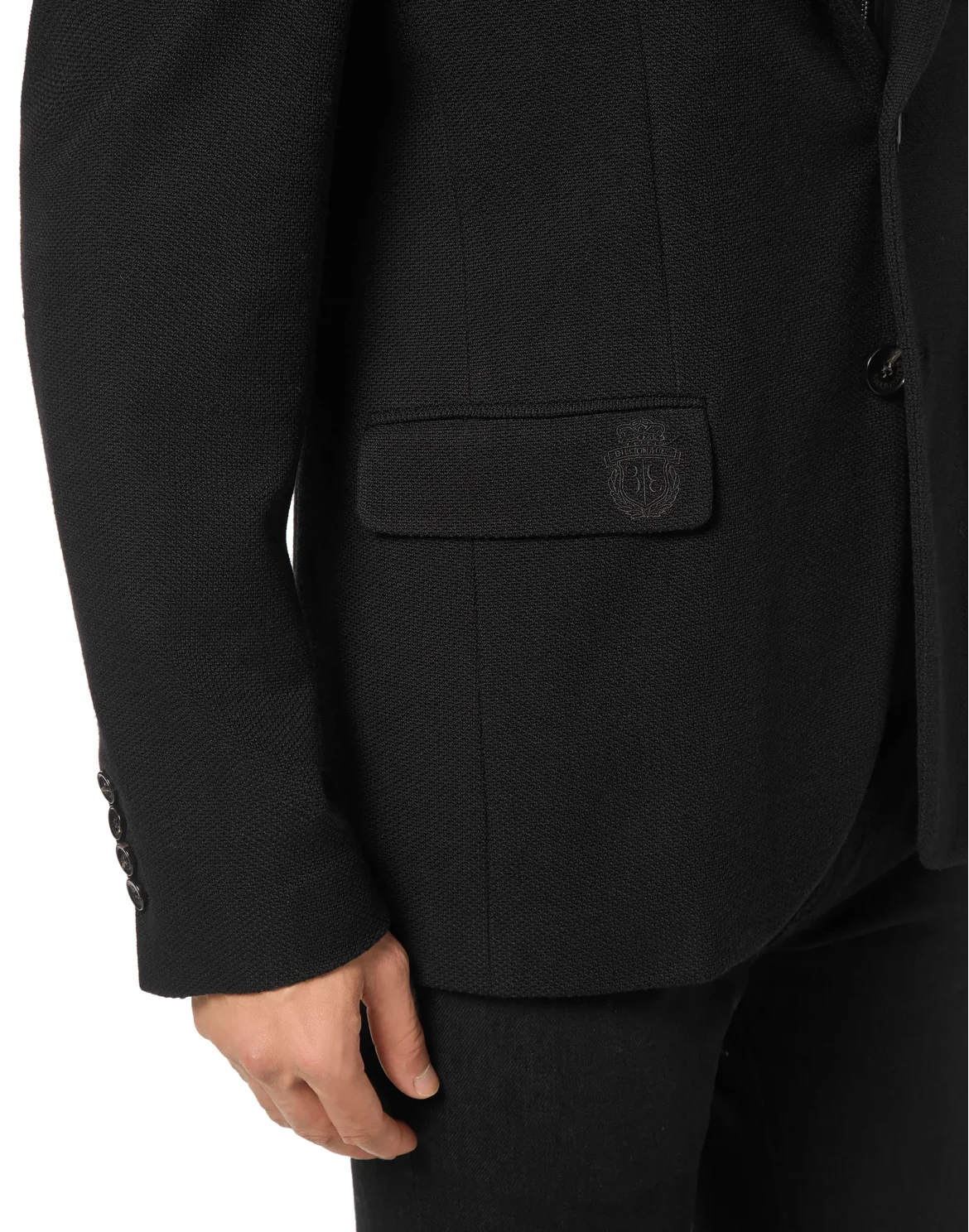 Blazer Jacket With Hoodie, цвет: Черный