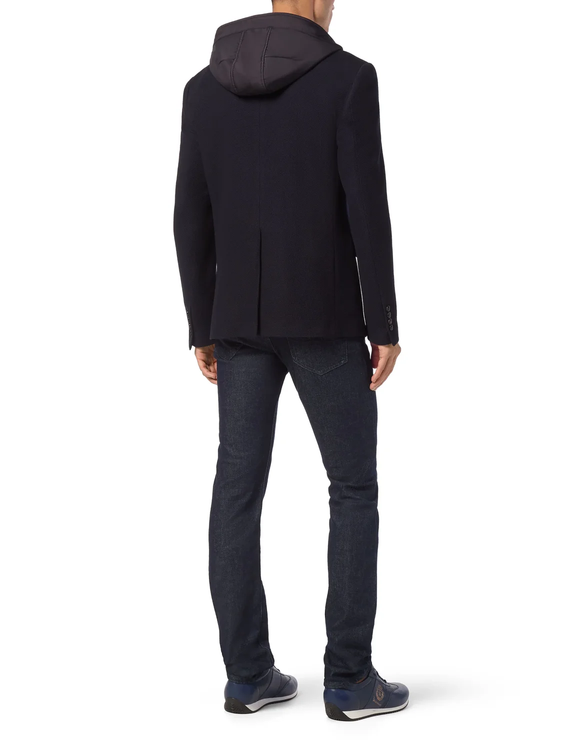 Blazer Jacket With Hoodie, цвет: Синий