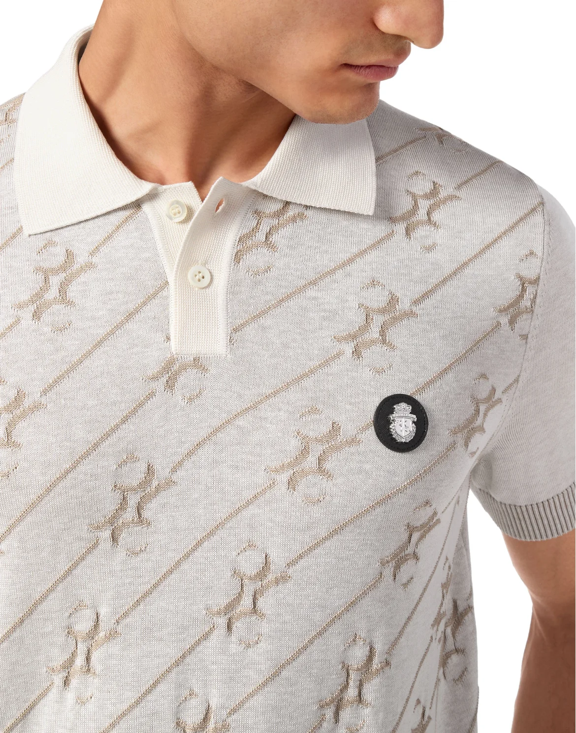 Silk Polo Shirt SS, цвет: Белый