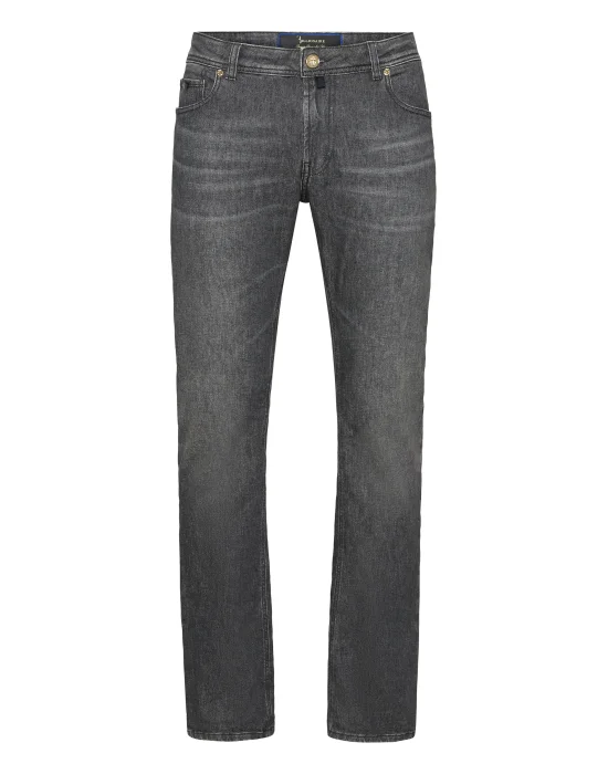Denim Super Straight Cut Trousers