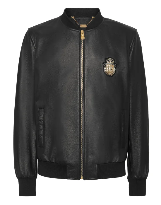 Nappa Leather Bomber LS