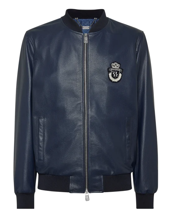 Nappa Leather Bomber LS