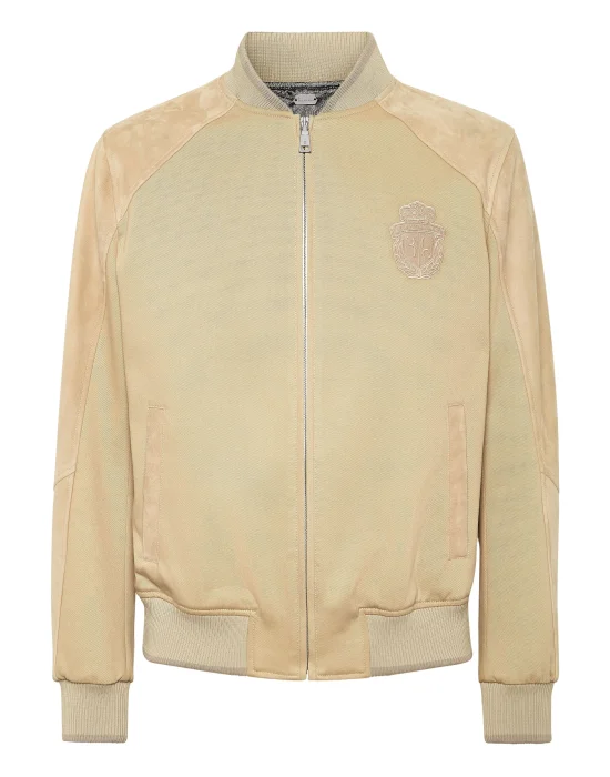 Cotton/Suede Jacket LS