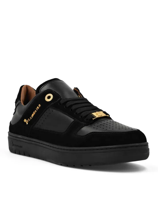 Nappa/Suede Lo-Top Sneakers