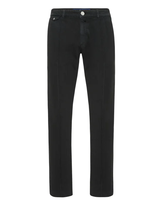 Denim Chinos Fit Trousers
