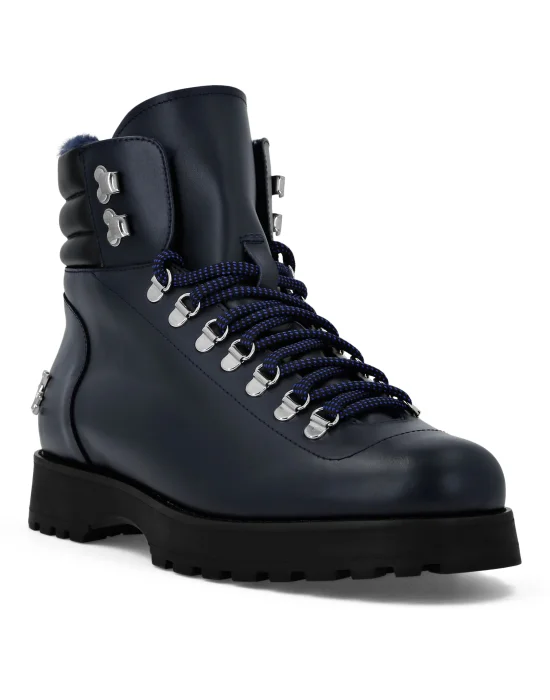 Leather/Fur Low Boots