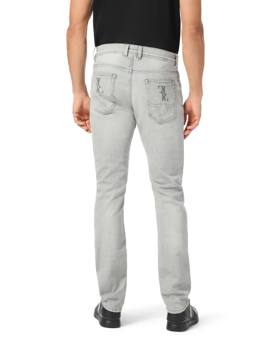 Denim Super Straight Cut Trousers