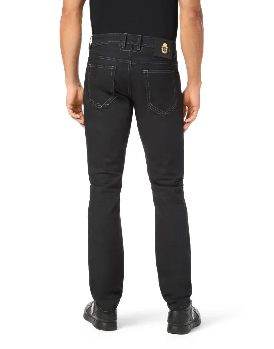 Denim Super Straight Cut Trousers