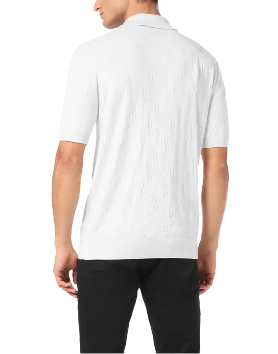 Knitted Pullover Polo-Neck SS