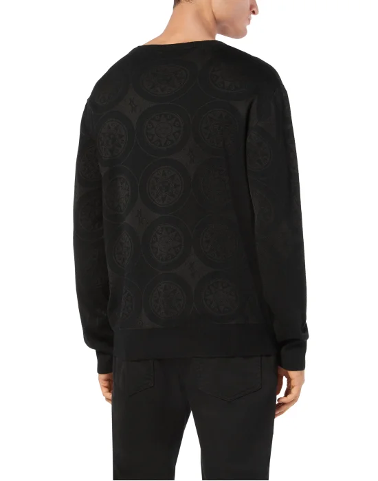Knitted Pullover Round Neck LS