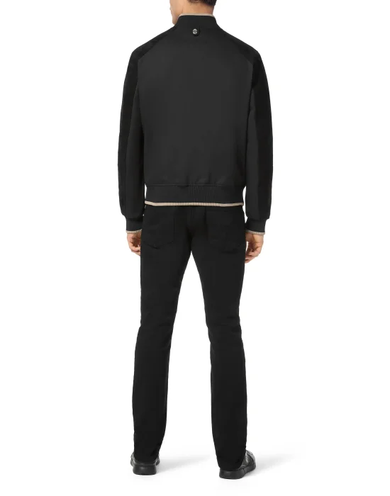 Cotton/Suede Jacket LS