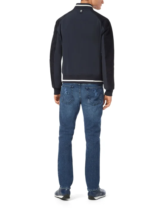 Cotton/Suede Jacket LS
